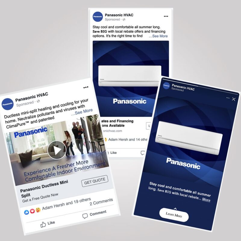 Panasonic Social Media Paid Advertising